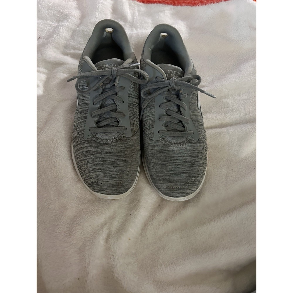 Women's Sketchers Go Walk Goga Mat‎ Shoes Gray  Sneaker US Size 8